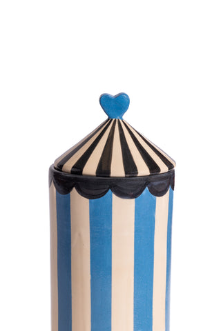 karavan clothing fashion spring summer 24 that moment homeware collection vase stripes black green