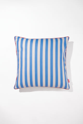 karavan clothing fashion spring summer 24 that moment homeware collection pillow case floral blue stripes blue