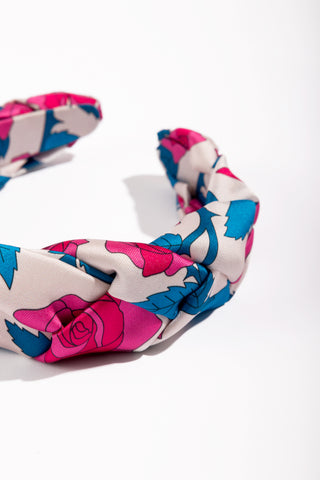 Mamou Headband (Pink Roses)