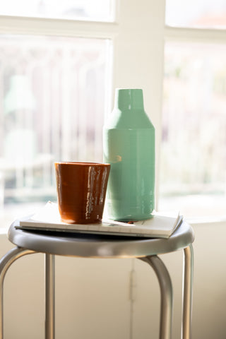 Ceramic Carafe & Cup (Turquoise)