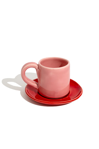 karavan clothing planet homeware collection fall winter 24 25 mini coffee mug red pink