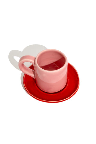 karavan clothing planet homeware collection fall winter 24 25 mini coffee mug red pink