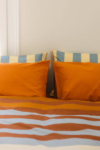 karavan clothing planet homeware collection fall winter 24 25 pillow case orange