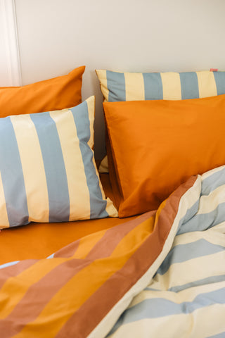 karavan clothing planet homeware collection fall winter 24 25 pillow case orange