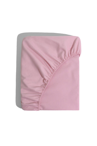 karavan clothing planet homeware collection fall winter 24 25 percale fitted sheet pink