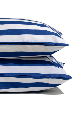 karavan clothing planet homeware collection fall winter 24 25 pillow case blue stripes