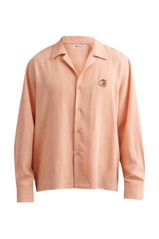 karavan clothing that moment spring summer 24 men greyson shirt peach