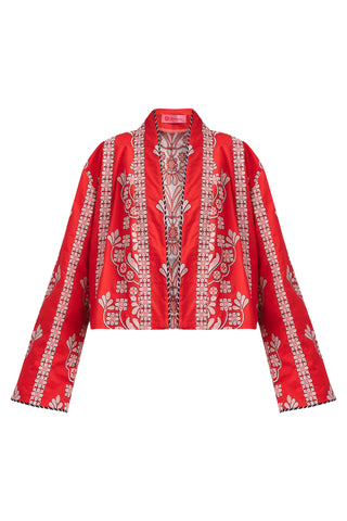 karavan clothing fashion spring summer 24 collection inaya jacket red lace