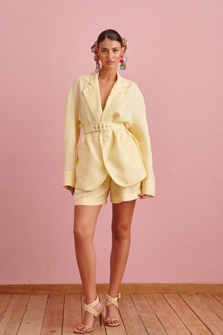 karavan clothing fashion spring summer 24 collection imani blazer yellow