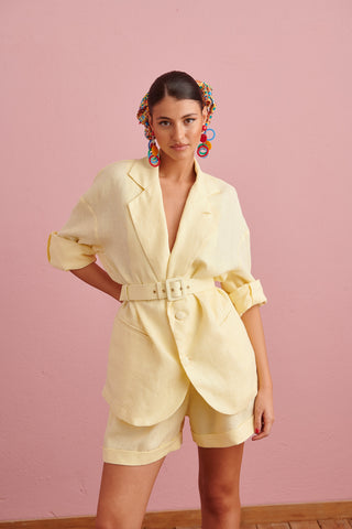 karavan clothing fashion spring summer 24 collection imani blazer yellow