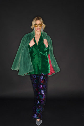 karavan clothing fashion KRVN well i did fall winter 24 25 christmas edition cameron blazer green