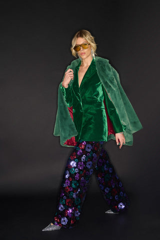 karavan clothing fashion KRVN well i did fall winter 24 25 christmas edition cameron blazer green