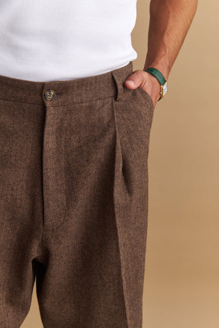 karavan clothing well i did fall winter 24 25 men collection robin trousers brown