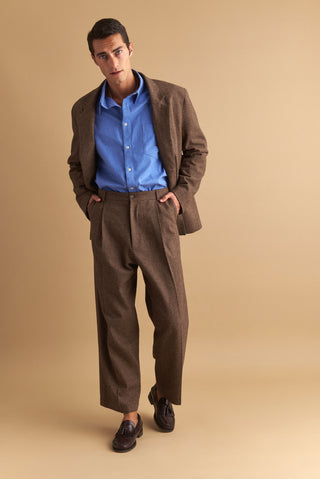 karavan clothing well i did fall winter 24 25 men collection robin trousers brown