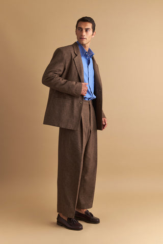 karavan clothing well i did fall winter 24 25 men collection danny blazer brown