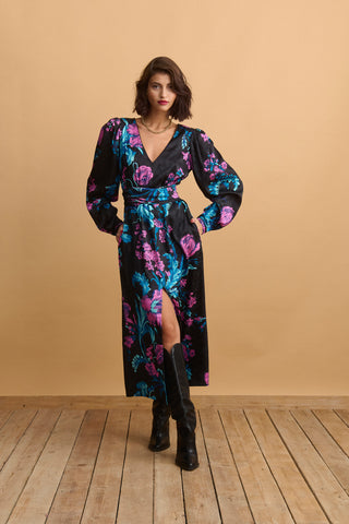 karavan clothing fashion KRVN well i did fall winter 24 25 christmas edition anette dress purple floral