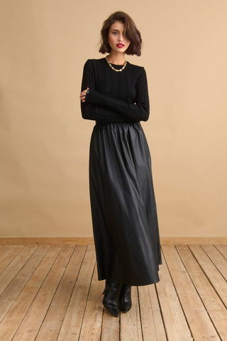 karavan clothing fashion KRVN well i did fall winter 24 25 angelina skirt black