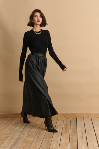 karavan clothing fashion KRVN well i did fall winter 24 25 angelina skirt black