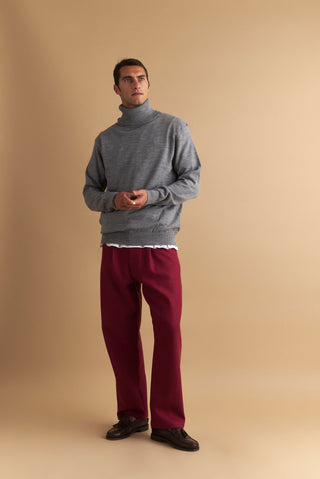 karavan clothing well i did fall winter 24 25 men collection anthony trousers burgundy