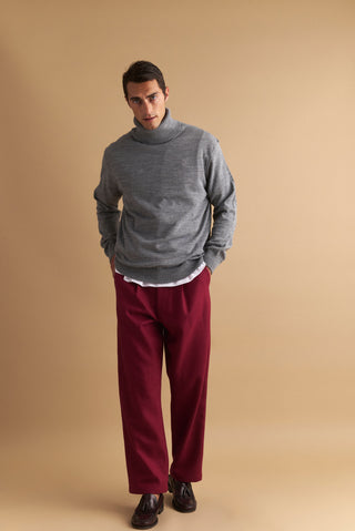 karavan clothing well i did fall winter 24 25 men collection anthony trousers burgundy