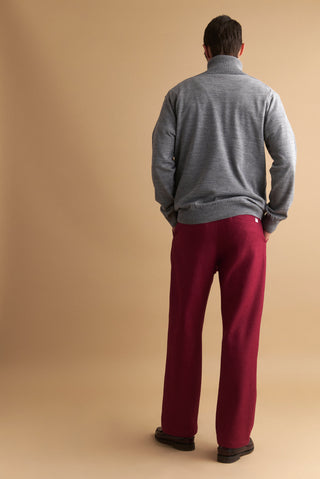 karavan clothing well i did fall winter 24 25 men collection anthony trousers burgundy