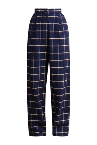 karavan clothing fashion KRVN well i did fall winter 24 25 aria trousers checked blue