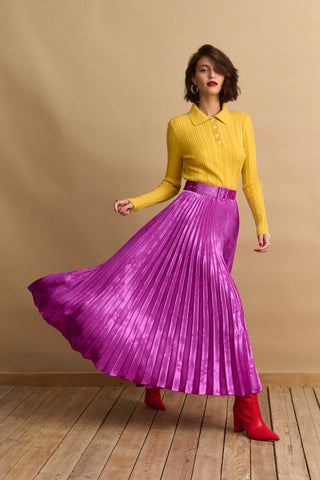 karavan clothing fashion KRVN well i did fall winter 24 25 linda skirt magenta