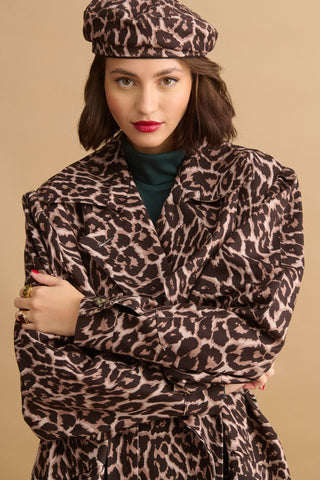 Dolores Beret (Leopard)