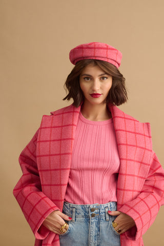 karavan clothing fashion KRVN well i did fall winter 24 25 christmas edition andie coat pink