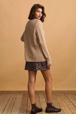 karavan clothing fashion KRVN well i did fall winter 24 25 christmas edition brooke pullover camel