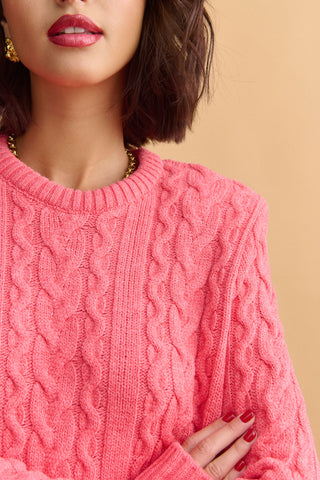 karavan clothing fashion KRVN well i did fall winter 24 25 christmas edition brooke pullover pink