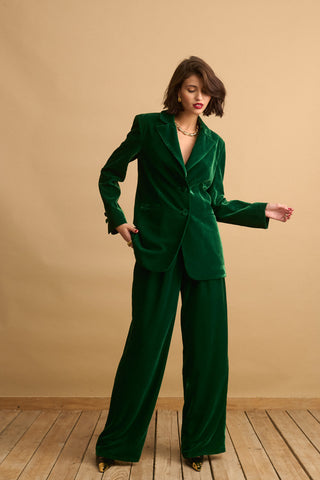 karavan clothing fashion KRVN well i did fall winter 24 25 christmas edition cameron blazer green