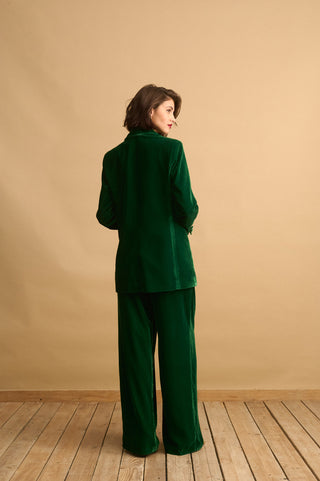 karavan clothing fashion KRVN well i did fall winter 24 25 christmas edition cameron blazer green