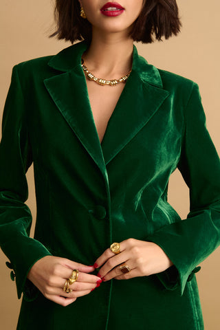 karavan clothing fashion KRVN well i did fall winter 24 25 christmas edition cameron blazer green