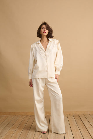 karavan clothing fashion KRVN well i did fall winter 24 25 carmela shirt ivory