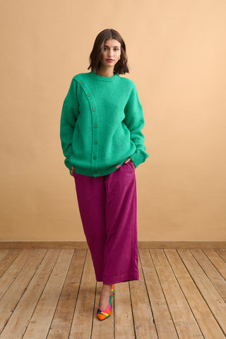 karavan clothing fashion well i did fall winter 24 25 carmen pullover green