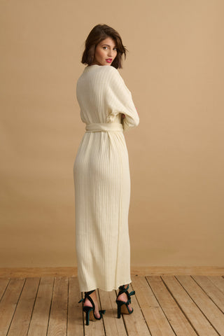 karavan clothing fashion KRVN well i did fall winter 24 25 oriana knitted dress ivory