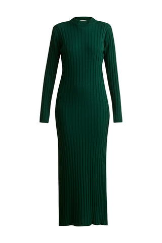 karavan clothing fashion KRVN well i did fall winter 24 25 claudia knitted dress green