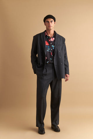 karavan clothing well i did fall winter 24 25 men collection ousmane blazer anthracite