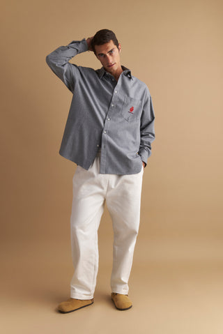 karavan clothing well i did fall winter 24 25 men collection conor shirt grey