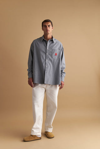 karavan clothing well i did fall winter 24 25 men collection conor shirt grey