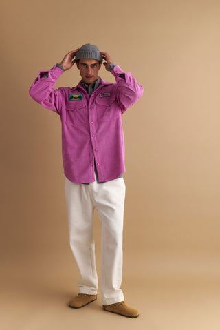 karavan clothing well i did fall winter 24 25 men collection aaron shirt purple