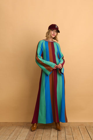 karavan clothing fashion KRVN well i did fall winter 24 25 christmas edition dalia knitted dress multicolor