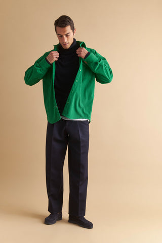 karavan clothing well i did fall winter 24 25 men collection kieran shirt green