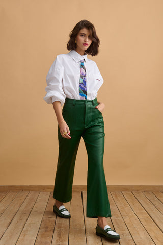 karavan clothing fashion well i did fall winter 24 25 daphne trousers croc faux leather