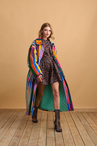 karavan clothing fashion well i did fall winter 24 25 karter coat multicolor