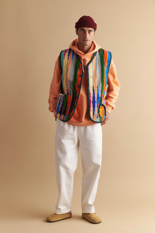 karavan clothing well i did fall winter 24 25 men collection nuno vest multicolor