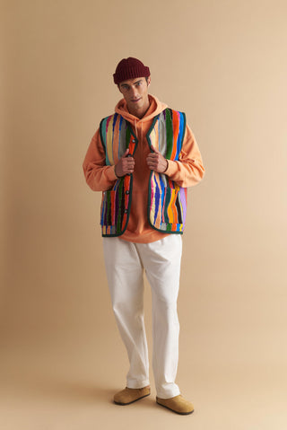 karavan clothing well i did fall winter 24 25 men collection nuno vest multicolor