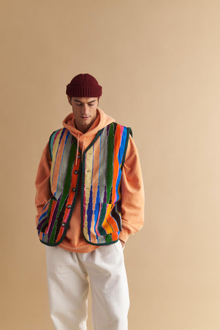 karavan clothing well i did fall winter 24 25 men collection nuno vest multicolor