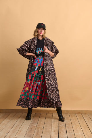 karavan clothing fashion well i did fall winter 24 25 dionne skirt multi patterned leopard